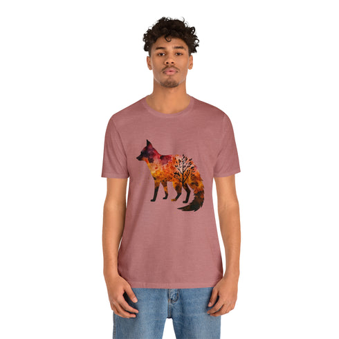 Autumn Fox Silhouette - Short Sleeve Tee